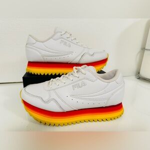 Fila Orbit Stripe Women's White
Thick Sole Sneakers Shoes Size 6